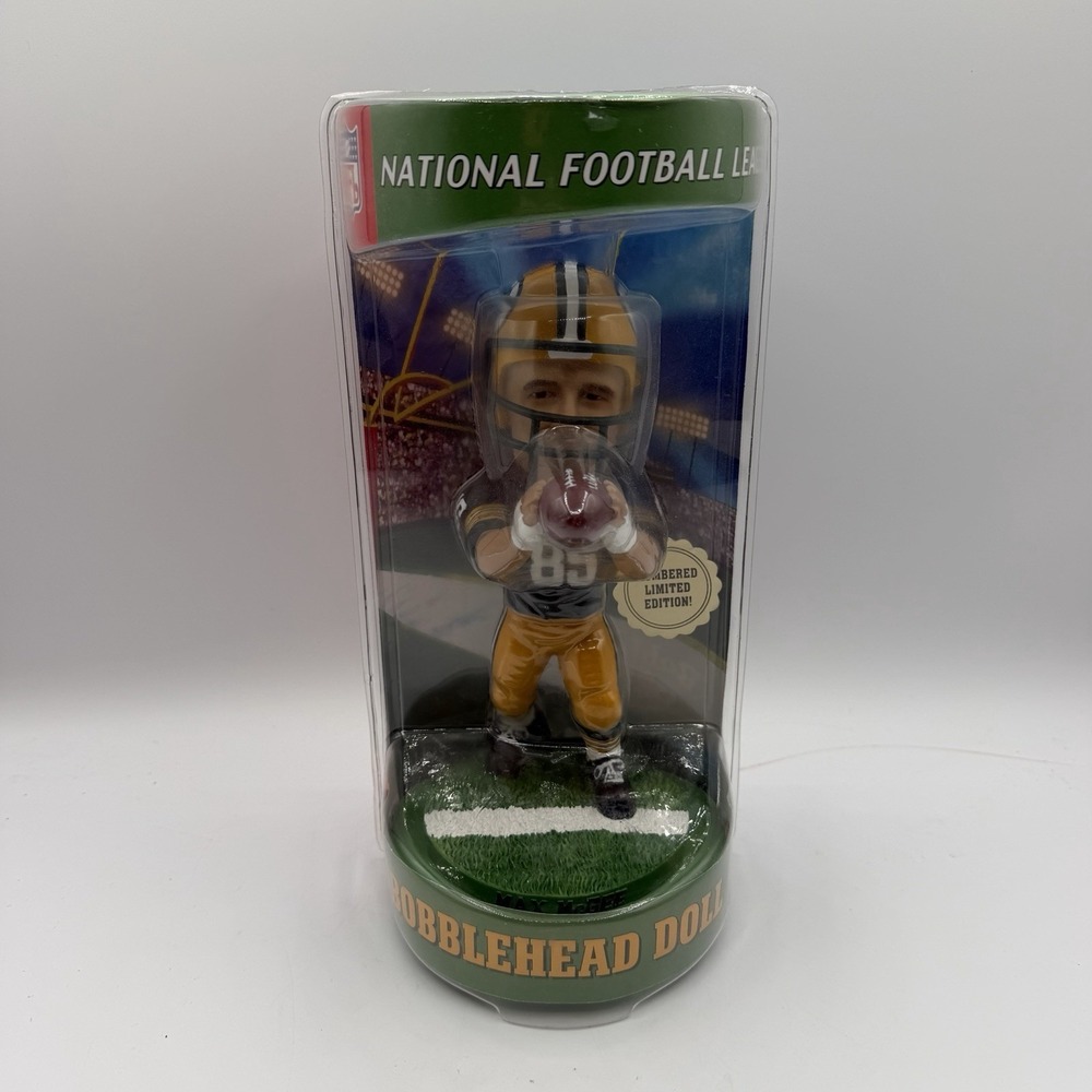 Vintage Max McGee Green Bay Packers Bobblehead /3000 NFL Bobble Dobbles